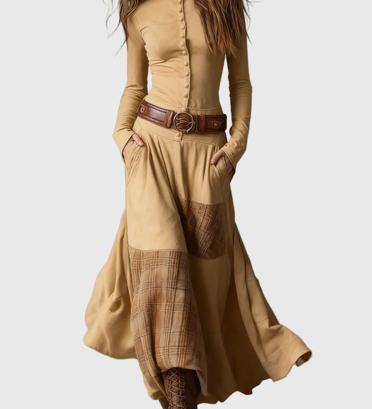 Izabella | Vintage bohēmiska eleganta kleita