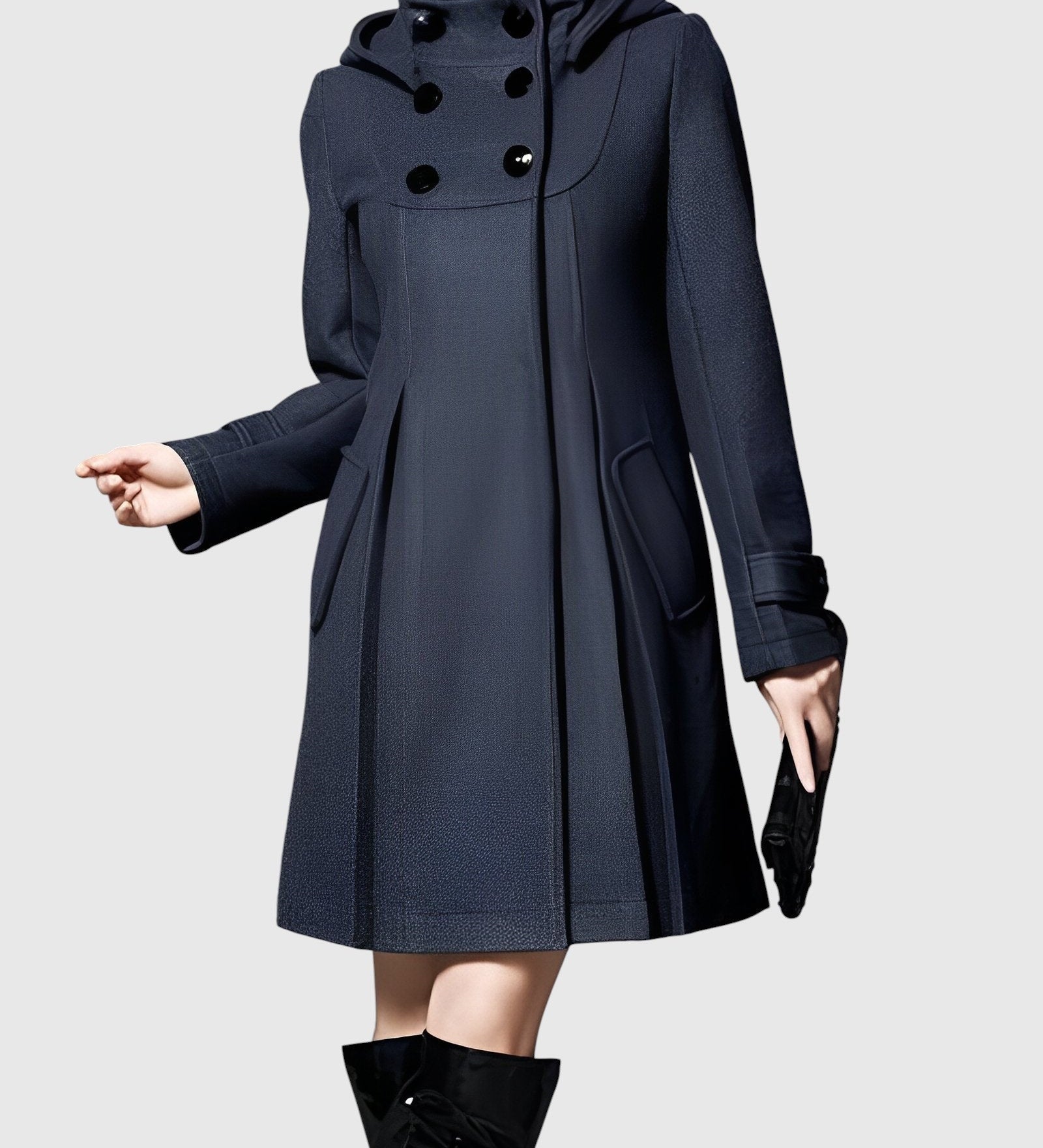 Karolina | Eleganta sieviešu jaka ar regulējamu kapuci