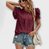 Šarlote | Sieviešu eleganta blūze ar Šveices dot rakstu