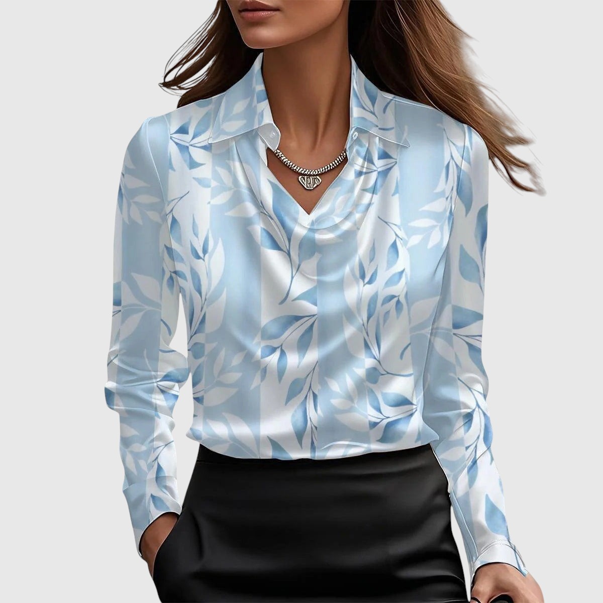 Adela | Eleganta blūze ar zīda efektu