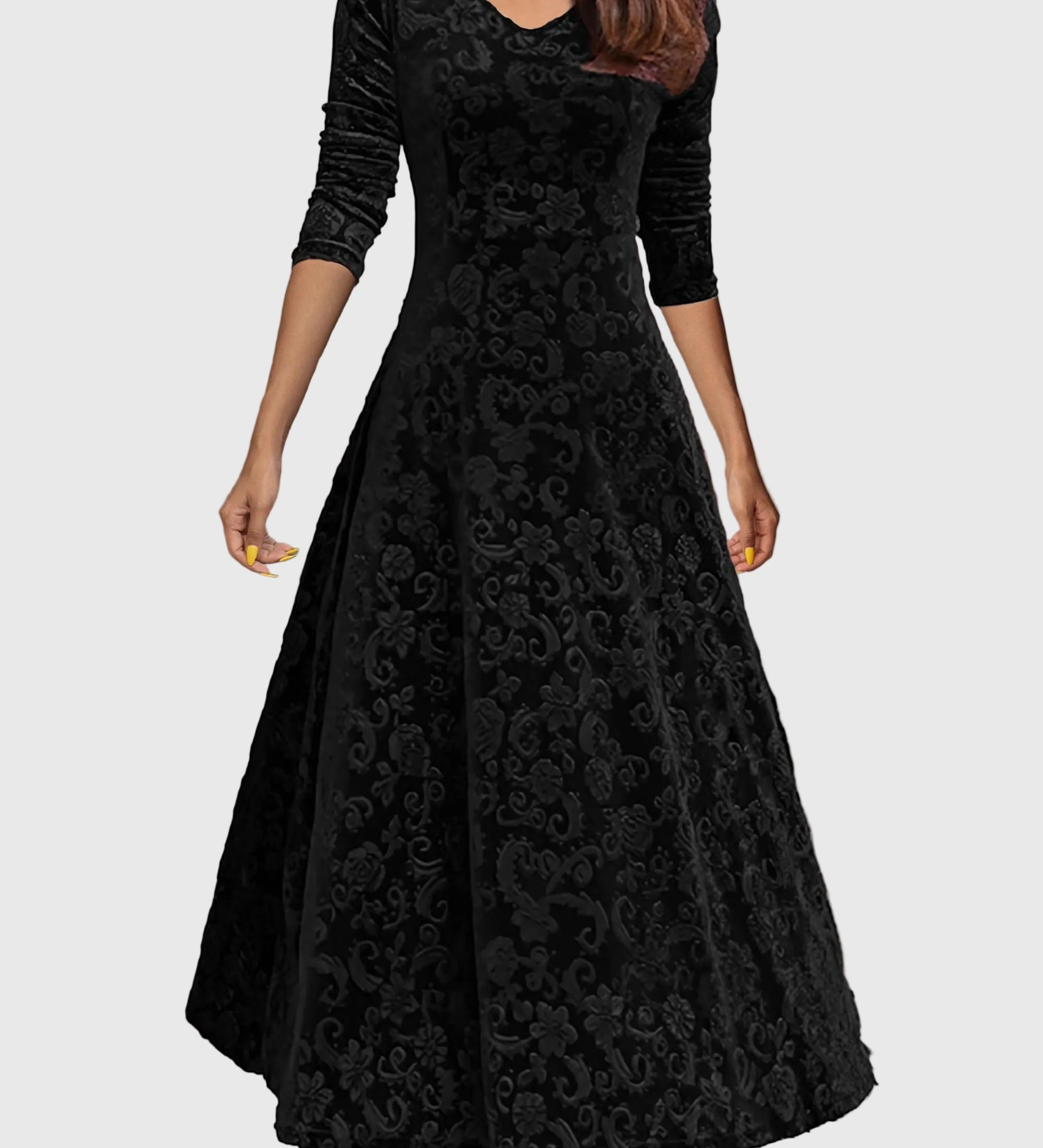 Nensija | Svētku zamšādas elegances kleita