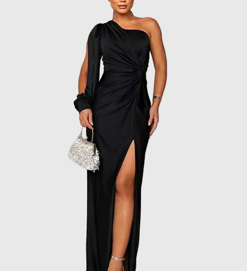 Melisa | Eleganta vakarkleita ar vienu plecu