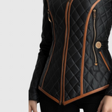 Klara | Sieviešu jaka ar rombveida šuvēm