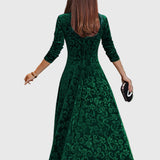 Nensija | Svētku zamšādas elegances kleita