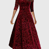 Nensija | Svētku zamšādas elegances kleita