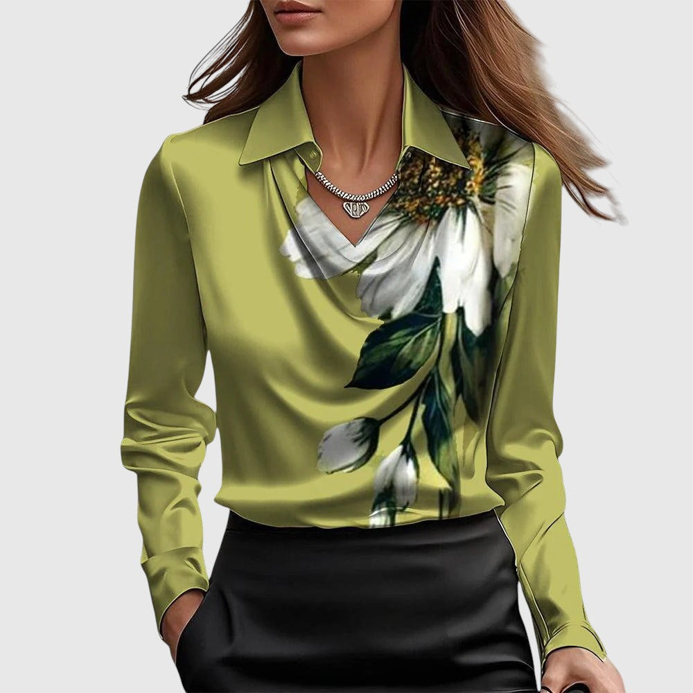 Adela | Eleganta blūze ar zīda efektu