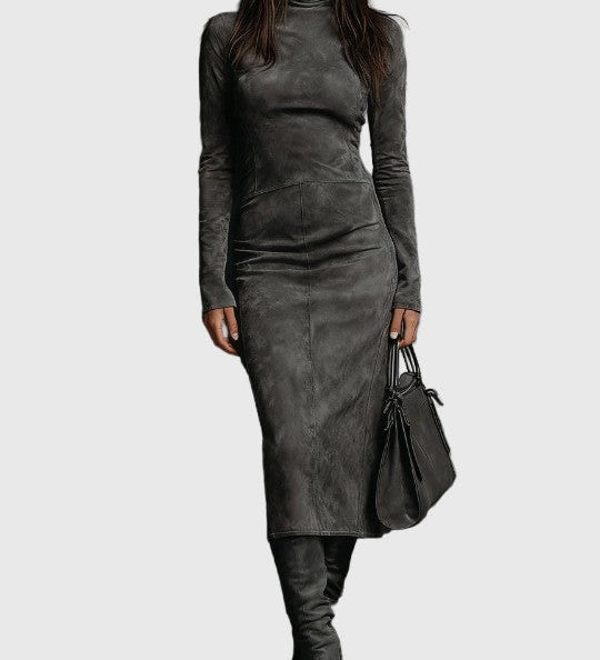 Ava | Zamšādas Midi Ruha