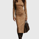 Ava | Zamšādas Midi Ruha