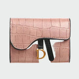 Petra | Elegants melns krokodila raksta maks