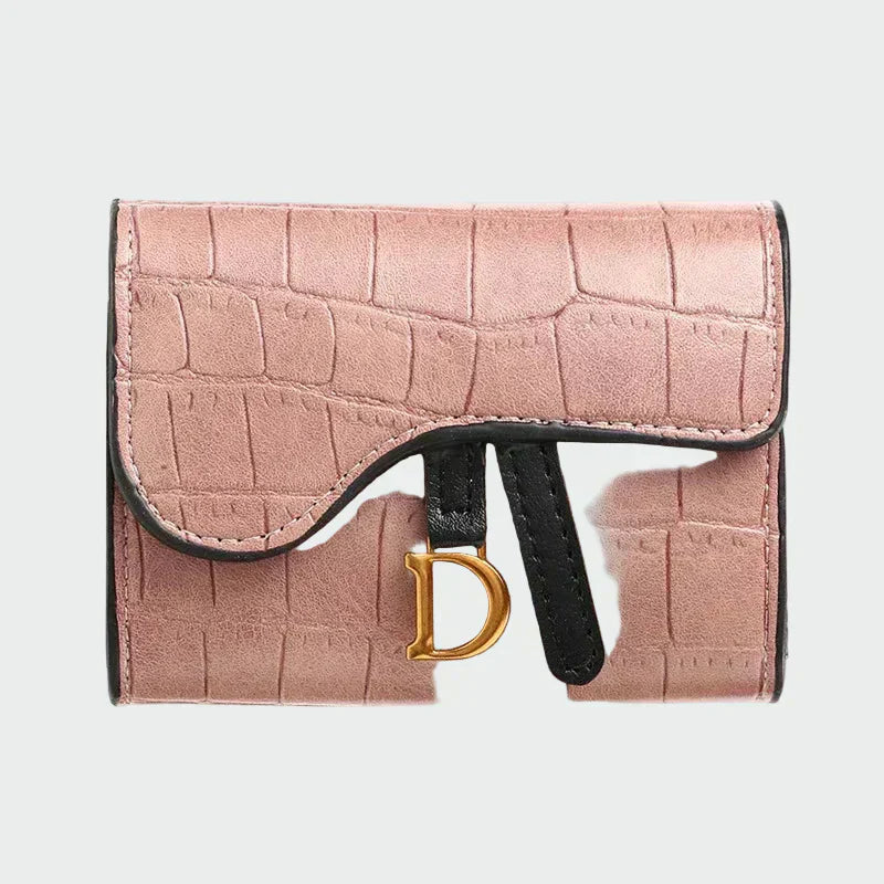 Petra | Elegants melns krokodila raksta maks