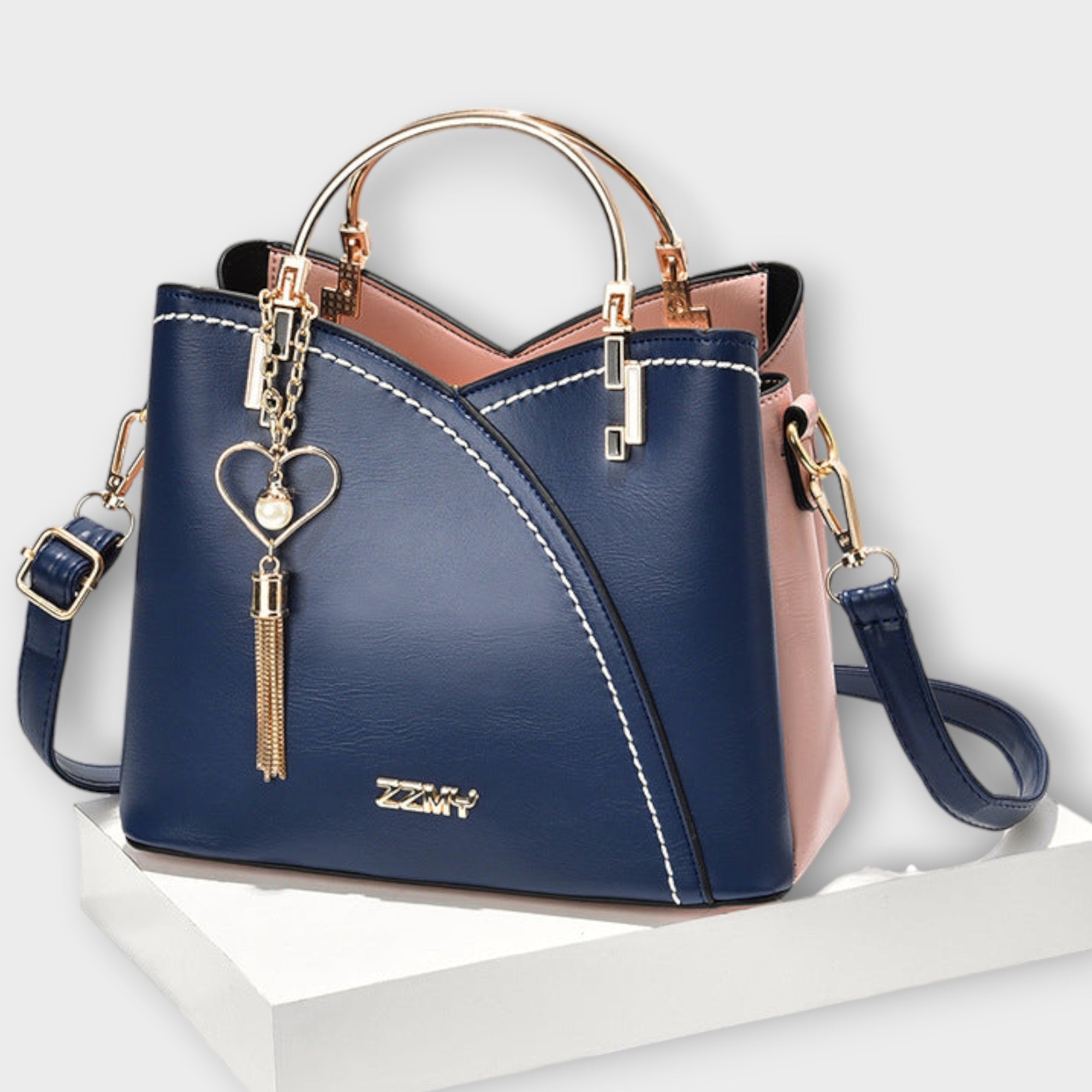 Jasmīna | Eleganta soma ar zelta detaļām